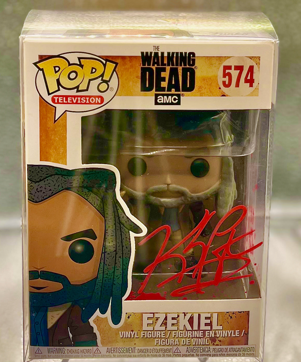 Signed King Ezekiel Funko Pop