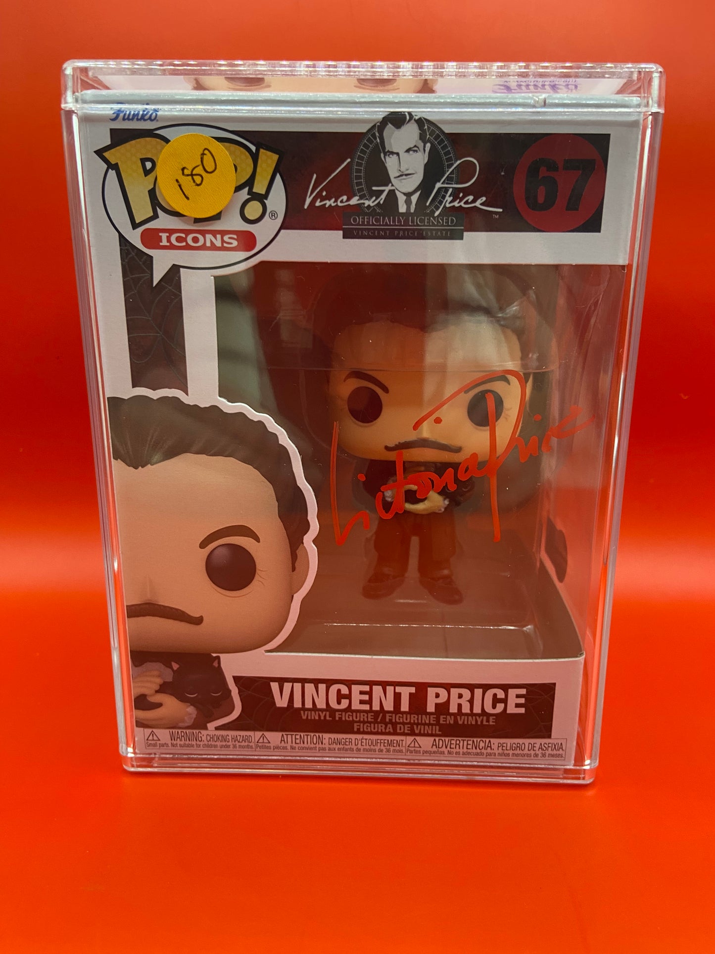 Signed Vincent Price signed by Victoria Price (Vincents Daughter)