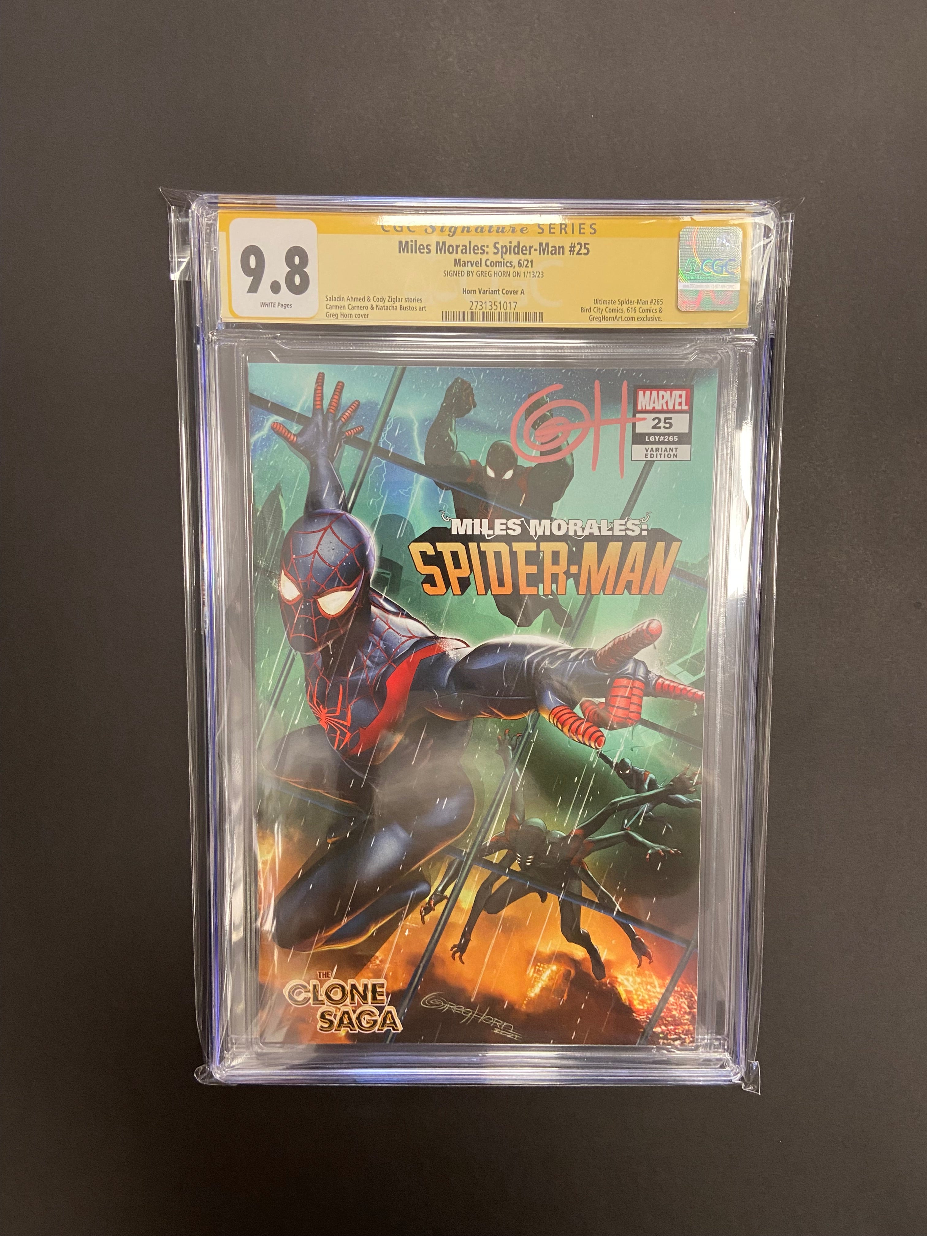 Miles Morales: orders Spider-Man #28 Captain America Variant 1st Print CGC 9.8