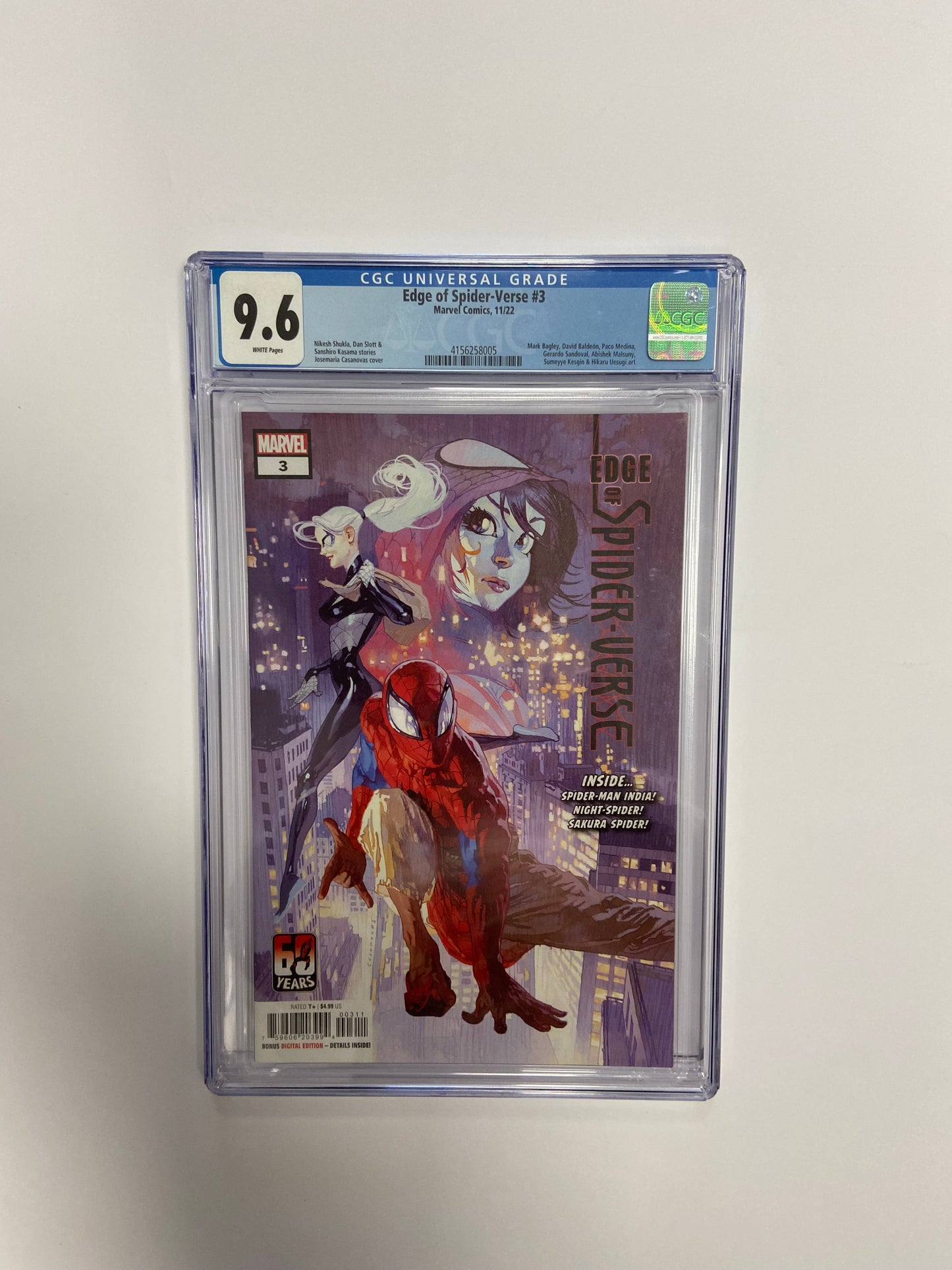 Edge of Spider-Verse 3 CGC 9.6