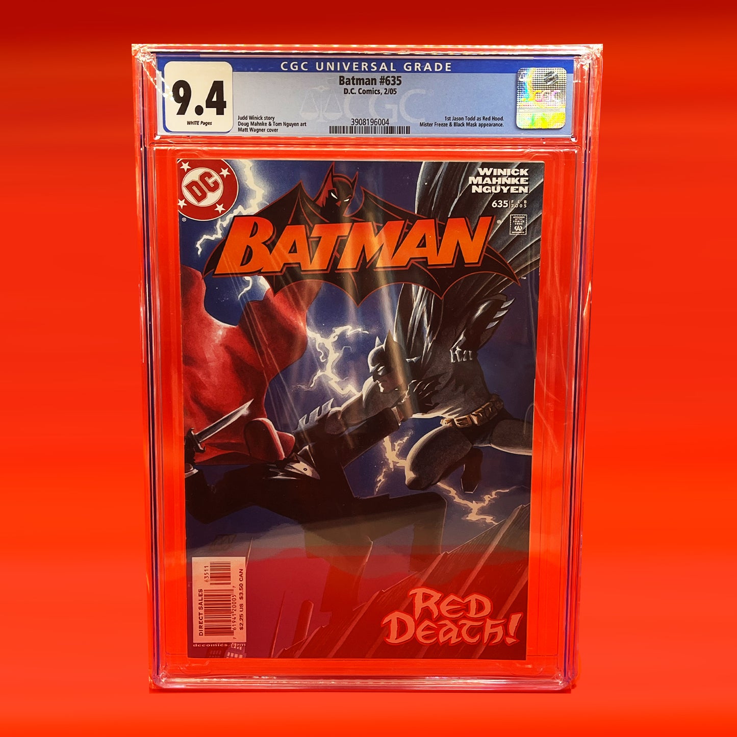 Batman "Red Death" Number 635 Slabbed Comics