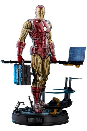 Marvel The Origins Collection Comic Masterpiece Action Figure 1/6 Iron Man Deluxe Version 33 cm