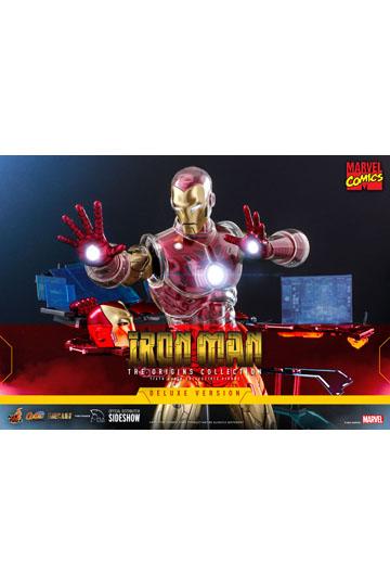 Marvel The Origins Collection Comic Masterpiece Action Figure 1/6 Iron Man Deluxe Version 33 cm