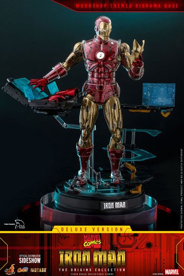 Marvel The Origins Collection Comic Masterpiece Action Figure 1/6 Iron Man Deluxe Version 33 cm