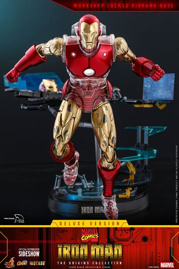 Marvel The Origins Collection Comic Masterpiece Action Figure 1/6 Iron Man Deluxe Version 33 cm