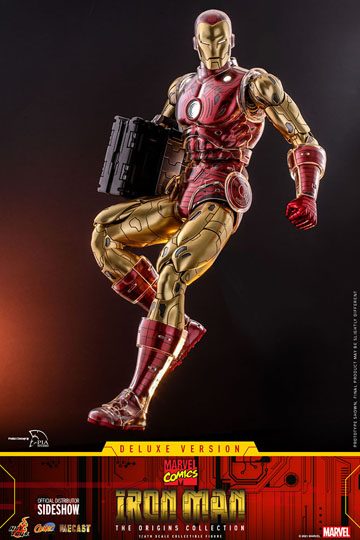 Marvel The Origins Collection Comic Masterpiece Action Figure 1/6 Iron Man Deluxe Version 33 cm