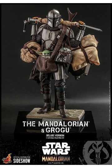 Star Wars HOT TOY The Mandalorian Action Figure 2-Pack 1/6 The Mandalorian & Grogu