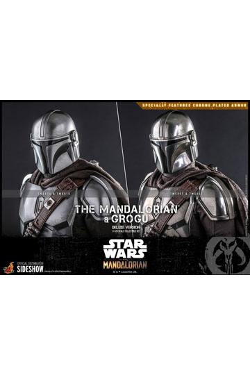 Star Wars HOT TOY The Mandalorian Action Figure 2-Pack 1/6 The Mandalorian & Grogu