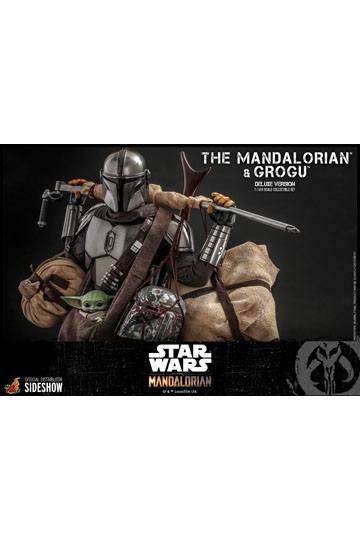 Star Wars HOT TOY The Mandalorian Action Figure 2-Pack 1/6 The Mandalorian & Grogu