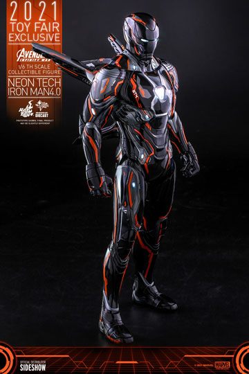 Avengers: Infinity War Action Figure 1/6 Iron Man Neon Tech 4.0 HOT TOYS