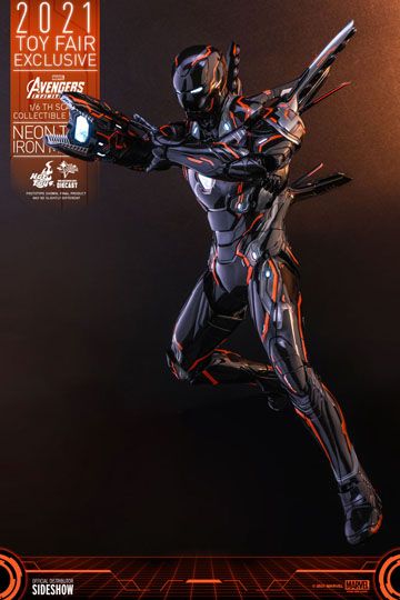 Avengers: Infinity War Action Figure 1/6 Iron Man Neon Tech 4.0 HOT TOYS