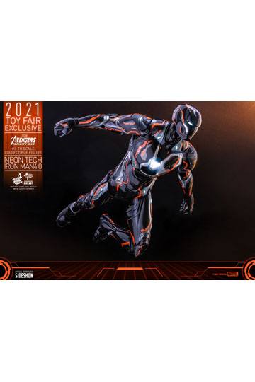 Avengers: Infinity War Action Figure 1/6 Iron Man Neon Tech 4.0 HOT TOYS