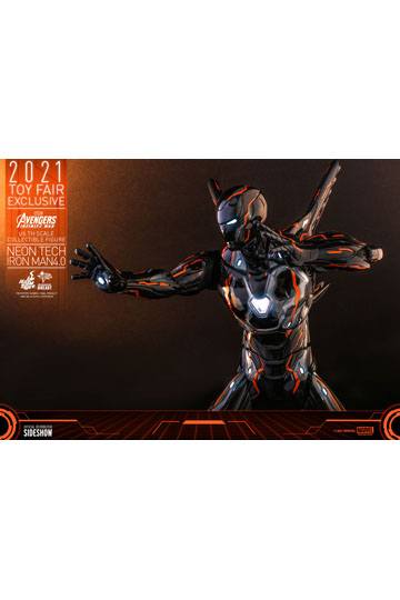 Avengers: Infinity War Action Figure 1/6 Iron Man Neon Tech 4.0 HOT TOYS